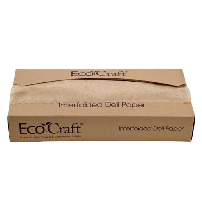 Papier Ingraissable Kraft en Distributeur 30,8x27cm (500 Utés) Papier Ingraissable Kraft en Distributeur 30,8x27cm (500 Utés)