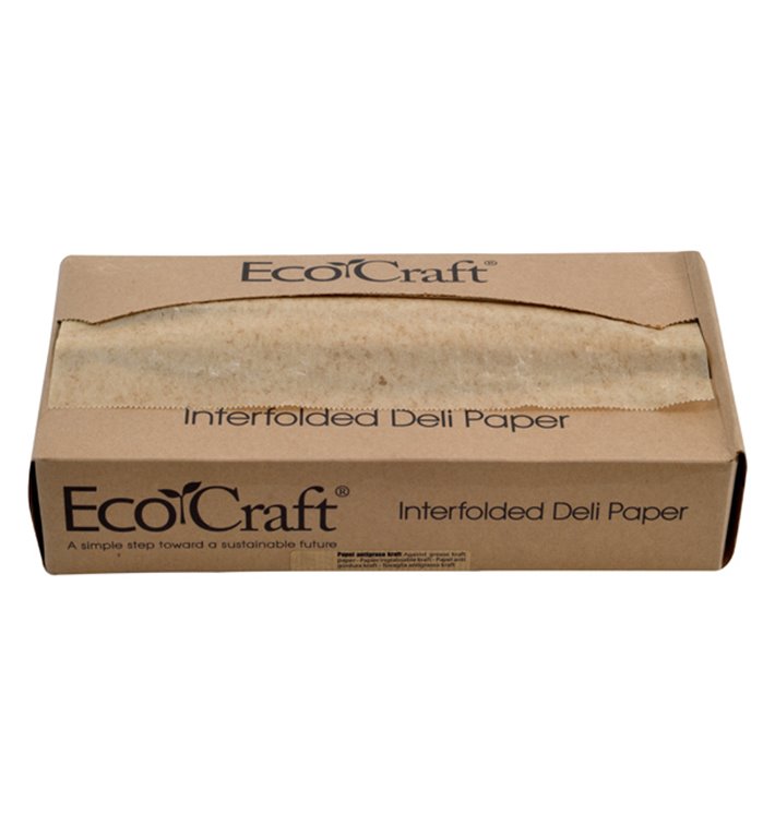 Papier Ingraissable Kraft en Distributeur 26x27cm (500 Utés) Papier Ingraissable Kraft en Distributeur 26x27cm (500 Utés)