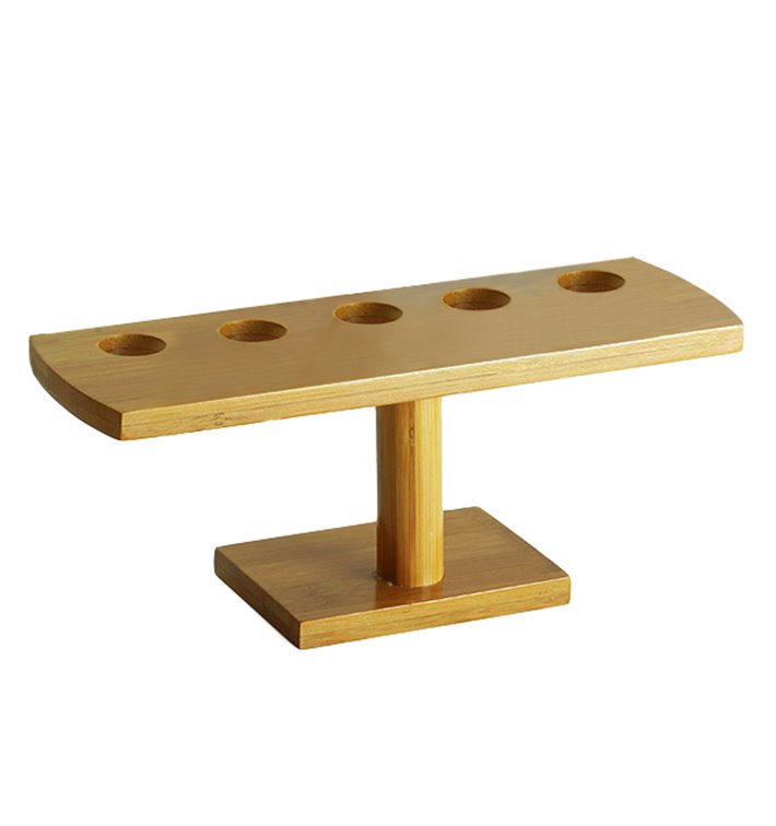Stand en Bambou pour 5 Cornets (1 Unité) Stand en Bambou pour 5 Cornets (1 Unité)