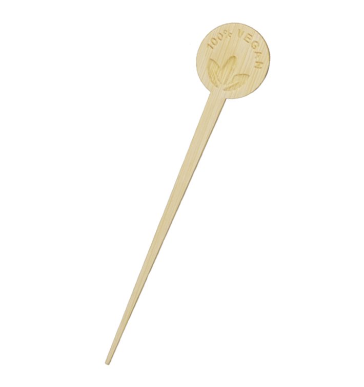 Brochette de Bambou Végétalienne 10cm (600 Utés) Brochette de Bambou Végétalienne 10cm (600 Utés)