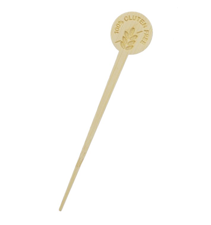 Brochette en Bambou sans Gluten 10cm (50 Utés) Brochette en Bambou sans Gluten 10cm (50 Utés)
