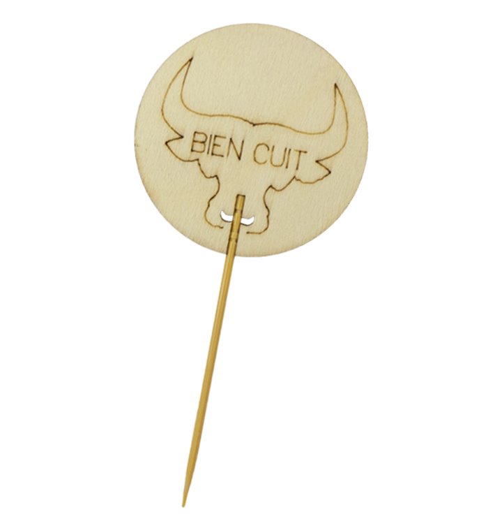 Bâton de Cuisine en Bambou 9cm “Bien Cuit” (1200 Utés) Bâton de Cuisine en Bambou 9cm “Bien Cuit” (1200 Utés)