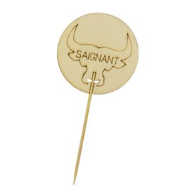 Bâton de Cuisine en Bambou 9cm “Saignantt” (60 Utés)
