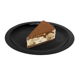 Assiette Dure Réutilisable Plate Noir PP Ø18,5cm (25 Utés)