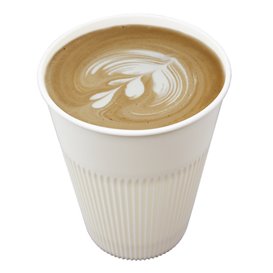 Gobelet Réutilisable et Durable en PP Crème 355ml Ø9,6cm (100 Unités)