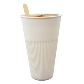 Gobelet Réutilisable et Durable en PP Crème 470ml Ø9,6cm (100 Unités)
