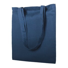 Sac Coton avec Anses Longues Bleu Marine 38x42cm (25 Utés)