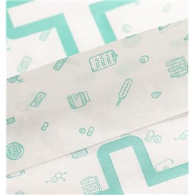Sac Papier Blanc Pharmacie 14+7x27cm (1000 Utés)