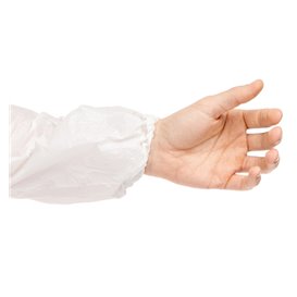 Manchettes Polyethylène 18x44cm 20 Micr. Blanc(100 Utés)