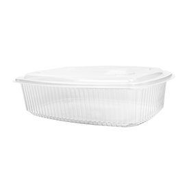 Barquette à Couvercle Charnière en Relief PP 1500ml (25 Utés)