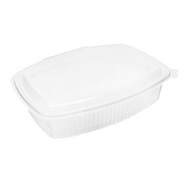 Barquette à Couvercle Charnière en Relief PP 1500ml (25 Utés)