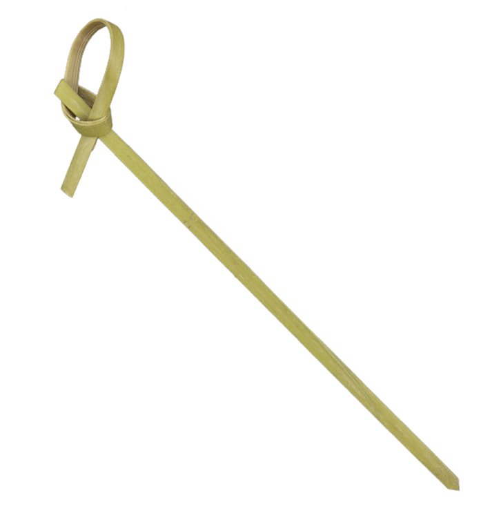 Pique en Bambou "Boucle" Naturelle 15cm (50 Utés)