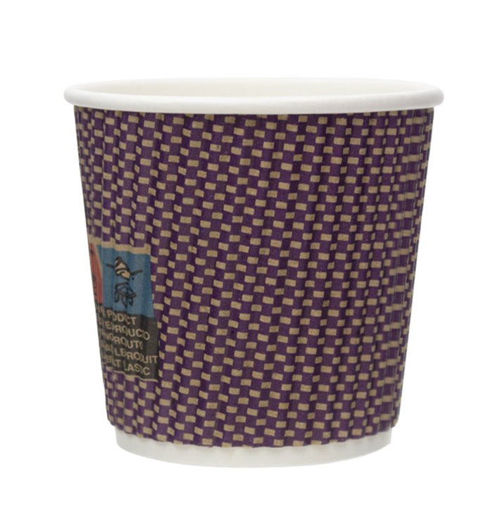 Gobelet Carton 9Oz/270ml Ondulé Kraft Ø8cm (25 Utés) Gobelet Carton 9Oz/270ml Ondulé Kraft Ø8cm (25 Utés)