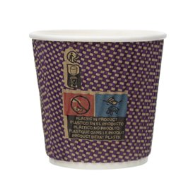 Gobelet Carton 9Oz/270ml Ondulé Kraft Ø8cm (25 Utés)