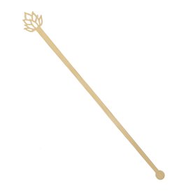Agitateur à Boissons en Bambou Lotus Blossom 18cm (50 Utés)