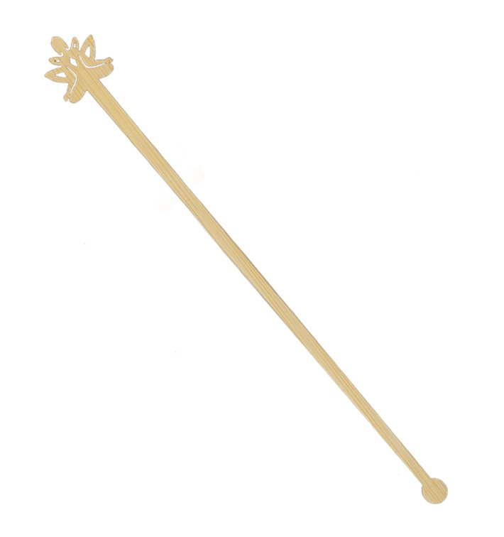 Agitateur à Boissons en Bambou « Bouddha 2 » 18cm (50 Utés) Agitateur à Boissons en Bambou « Bouddha 2 » 18cm (50 Utés)