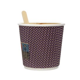 Gobelet Carton 9Oz/270ml Ondulé Kraft Ø8cm (25 Utés)