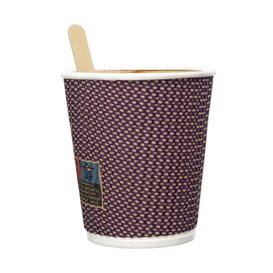 Gobelet Carton 9Oz/270ml Ondulé Kraft Ø8cm (25 Utés)