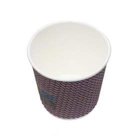 Gobelet Carton 9Oz/270ml Ondulé Kraft Ø8cm (25 Utés)