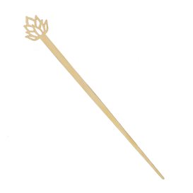 Agitateur à Boissons en Bambou Lotus Blossom 12cm (600 Utés)
