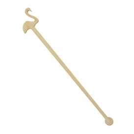 Agitateur à Boissons en Bambou Flamant Rose 14cm (50 Utés)
