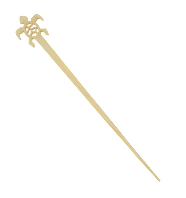 Agitateur à Boissons Turtle en Bambou 12cm (50 Utés) Agitateur à Boissons Turtle en Bambou 12cm (50 Utés)