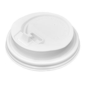 Couvercle Perforé Plastique PS Blanc Ø8,0cm (50 Unités)