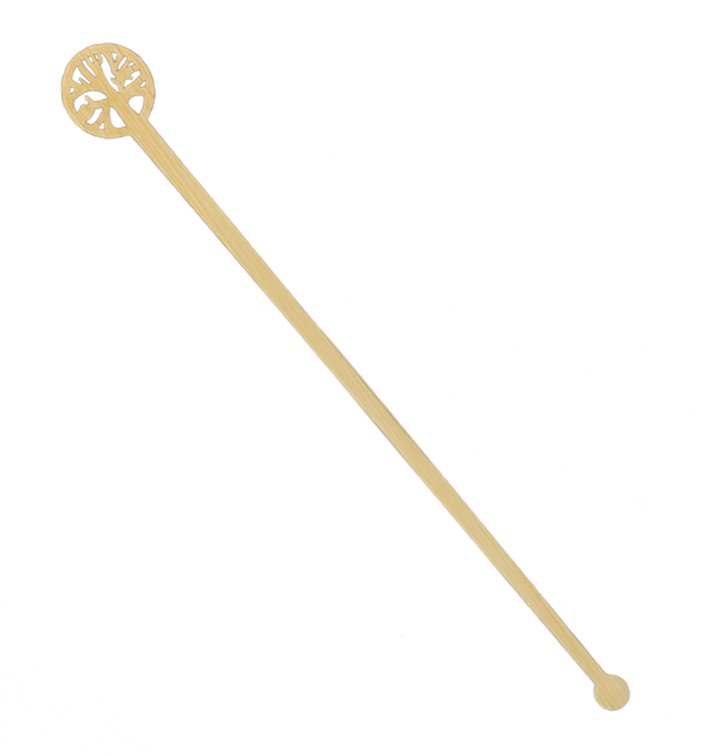 Agitateur à Boissons en Bambou Avec Arbre de Vie 18cm (600 Utés) Agitateur à Boissons en Bambou Avec Arbre de Vie 18cm (600 Utés)