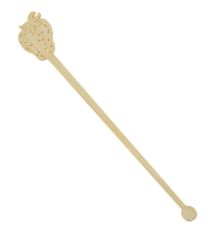 Agitateur à Boissons en Bambou Fraise 14cm (600 Utés) Agitateur à Boissons en Bambou Fraise 14cm (600 Utés)