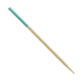 Brochette en Bambou Pointe Turquoise 7cm (300 Utés)