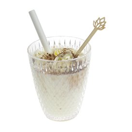 Agitateur à Boissons en Bambou Lotus Blossom 14cm (600 Utés)