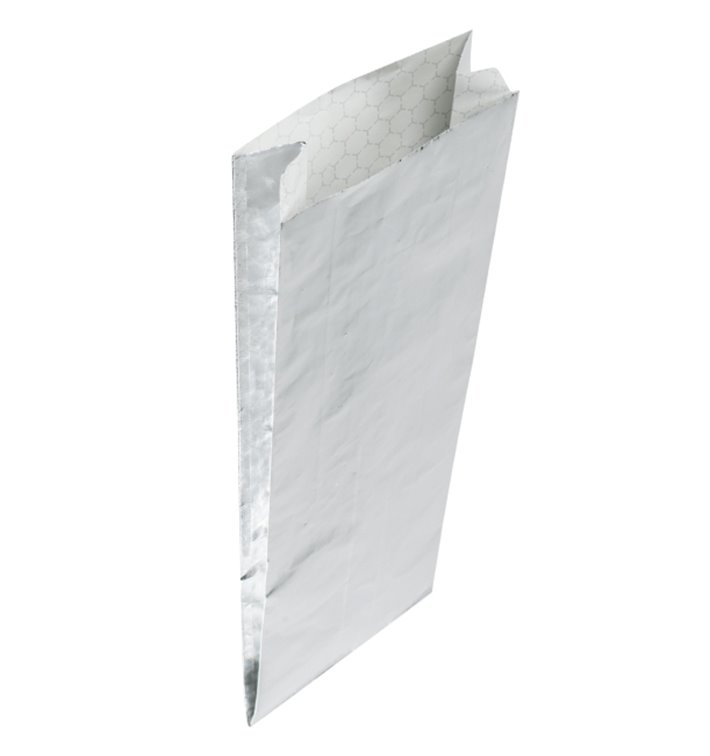 Papier d'Aluminium Sulfurisé Argenté 31,5*10,3+5cm (200 Uds) Papier d'Aluminium Sulfurisé Argenté 31,5*10,3+5cm (200 Uds)