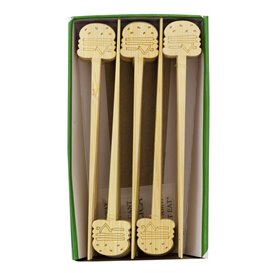 Brochette à Burger en Bambou 12cm (50 Utés)
