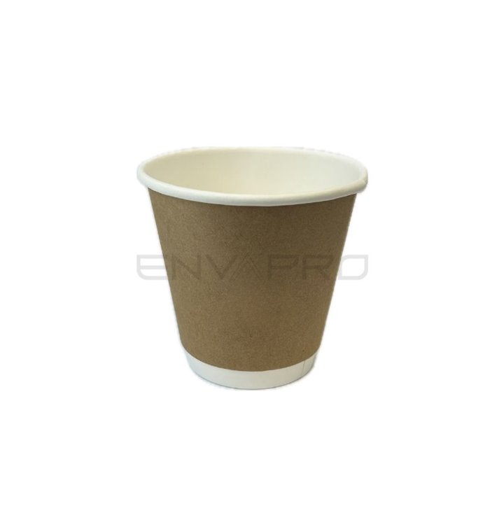 Gobelet Carton 8Oz/240ml Double Paroi Lisse Kraft Ø8cm (500 Unités) Gobelet Carton 8Oz/240ml Double Paroi Lisse Kraft Ø8cm (500 Unités)