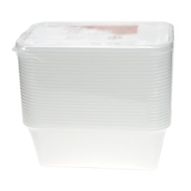 Barquette en Plastique PP Blanche 750ml 17x11,5x6,4cm (25 Utés)