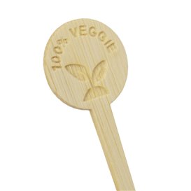 Marqueur Bâton en Bambou Veggie 10cm (50 Utés)