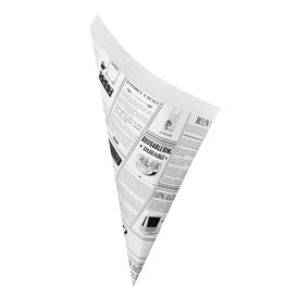Cornet en Papier Ingraissable 24,5cm 100g (2.000 Utés)