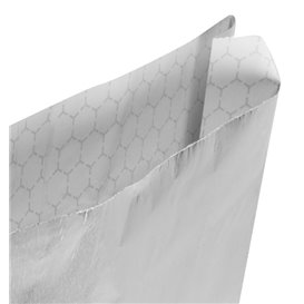 Sac Papier d'Aluminium Sulfurisé Argenté 22,3+5x20cm (250 Uds)