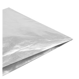 Sac Papier d'Aluminium Sulfurisé Argenté 22,3+5x20cm (250 Uds)