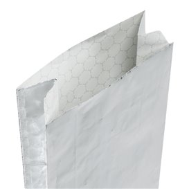 Sac Papier d'Aluminium Sulfurisé Argenté 31,5+5x10,3cm (250 Uds)