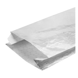 Sac Papier d'Aluminium Sulfurisé Argenté 26+5x10,3cm (2000 Uds)