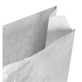 Sac Papier d'Aluminium Sulfurisé Argenté 26+5x10,3cm (250 Uds)