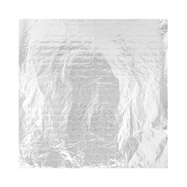 Papier d'Aluminium Ingraissable Argenté 41x41cm (1000 Uds)