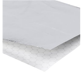 Sachet Ingraissable Ouverture Latérale Argent 16x16cm (500  Uds)