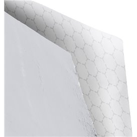 Sachet Ingraissable Ouverture Latérale Argent 16x16cm (500  Uds)