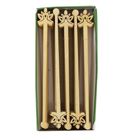 Agitateur à Boissons en Bambou « Bouddha 2 » 14cm (50 Utés)