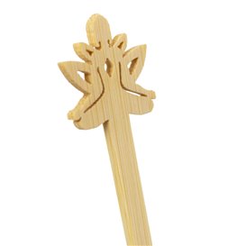 Agitateur à Boissons en Bambou « Bouddha 2 » 14cm (600 Utés)