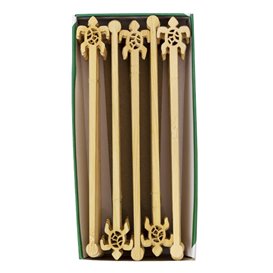 Agitateur à Boissons Turtle en Bambou 14cm (50 Utés)