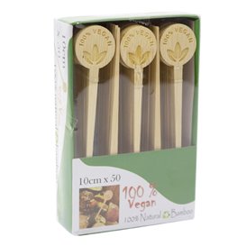Marqueur Bâton en Bambou Vegan 10cm (50 Utés)