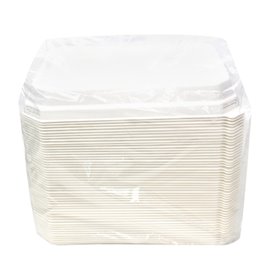 Couvercle PLA pour Plateau Canne à Sucre 16,5x21,5cm (200 Utés)